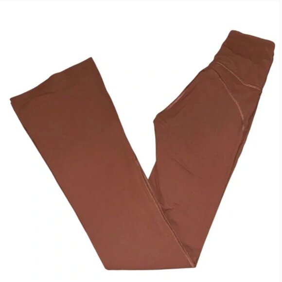 Lululemon Groove Super-High-Rise Flared Pant Nulu Ancient Copper size 4 - Picture 2 of 5